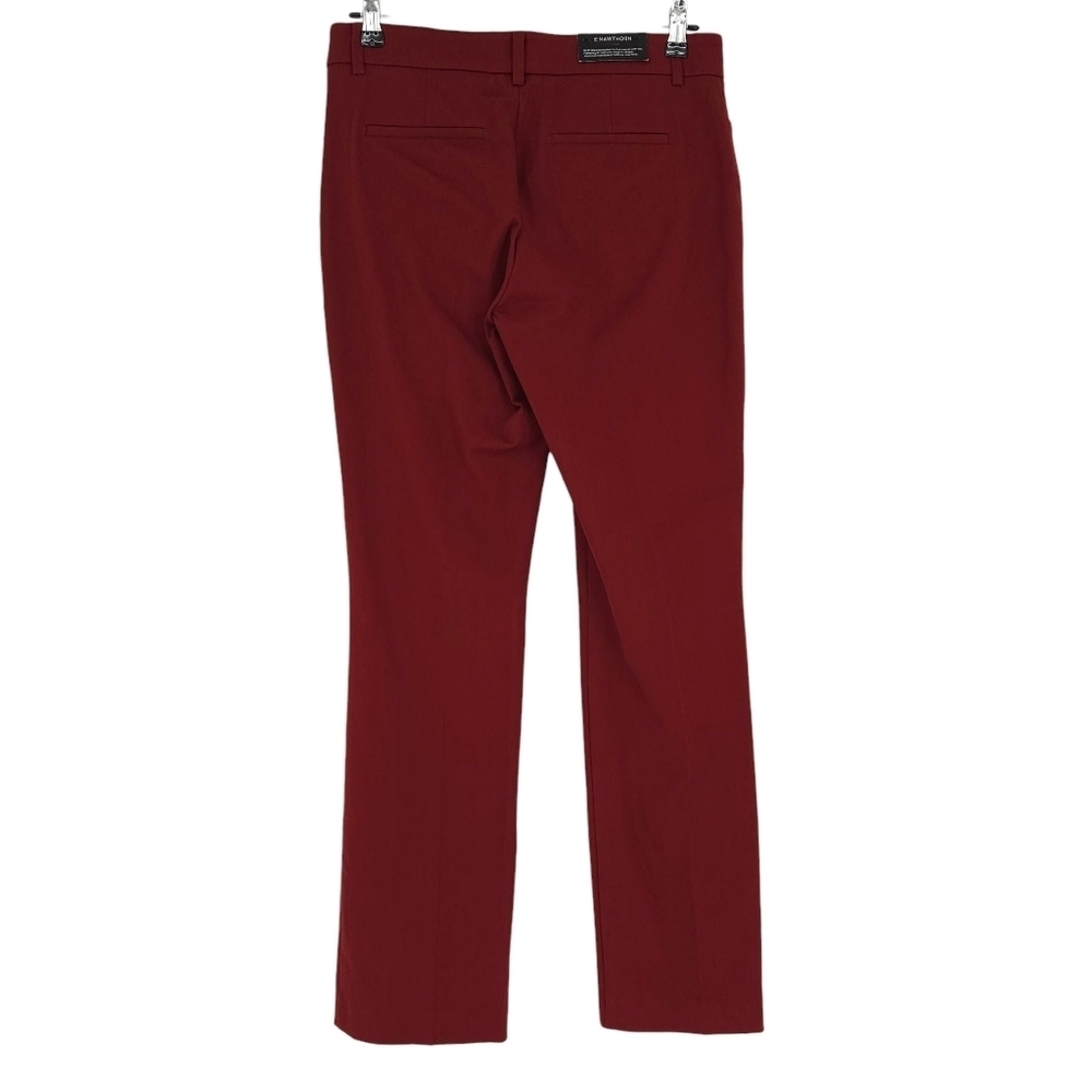 41 Hawthorn Straight Becca Bootcut Dress Pants Burgundy Mid Rise Trousers 4 - Picture 2 of 6